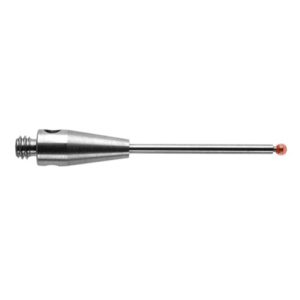 M2 Ø1 mm ruby ball, tungsten carbide stem, L 20 mm, EWL 7 mm