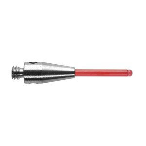 M2 Ø1 mm ruby spherically ended cylinder, stainless steel stem, L 15 mm