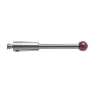 M2 Ø2 mm ruby ball, tungsten carbide stem, L 20 mm, EWL 14 mm